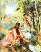 Pierre Renoir In the Meadow oil painting artist